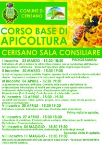 Comune di Cerisano- programma corso base di apicoltura marzo-aprile-maggio 2017